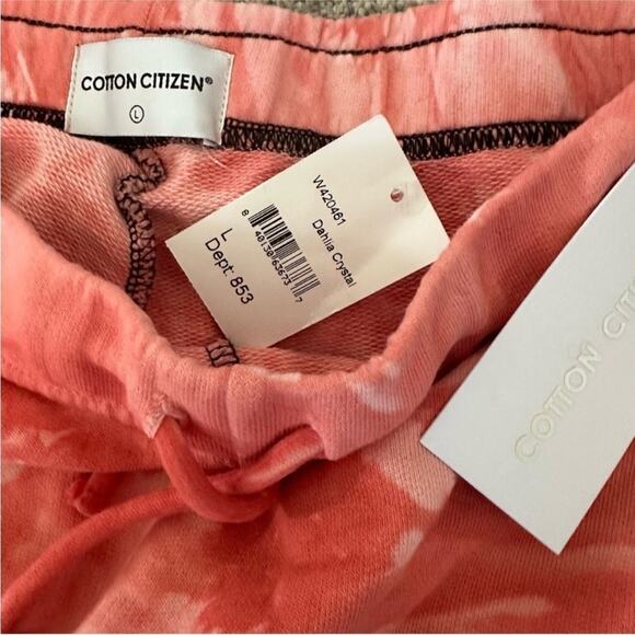 Cotton Citizen Milan Jogger Sweatpants Dahlia Crystal Pink NEW - Picture 4 of 7